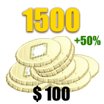 1500 Card Coins