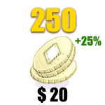 250 Card Coins